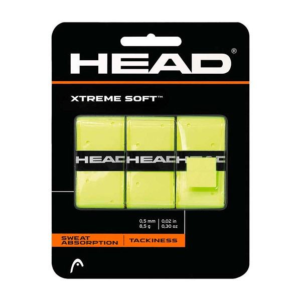 Pack 3 XtremSoft Yellow head Overgrips