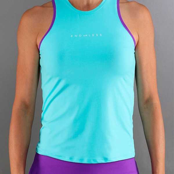 Camiseta Endless Essential Aqua Viola