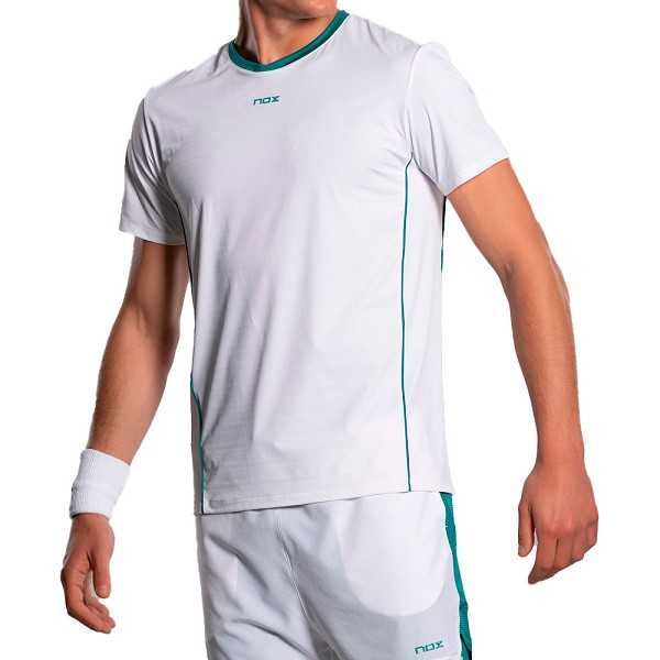 Camiseta Nox Pro White/Ivy Green