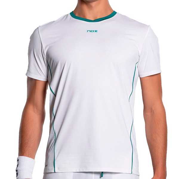 T-shirt Nox pro Blanc/Vert lierre