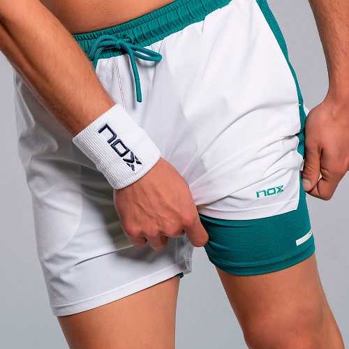 Short Nox pro Branco/Verde...