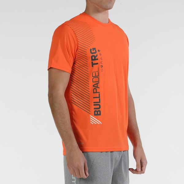 Perforar Laboratorio eliminar Camiseta Bullpadel Tlaco Naranja