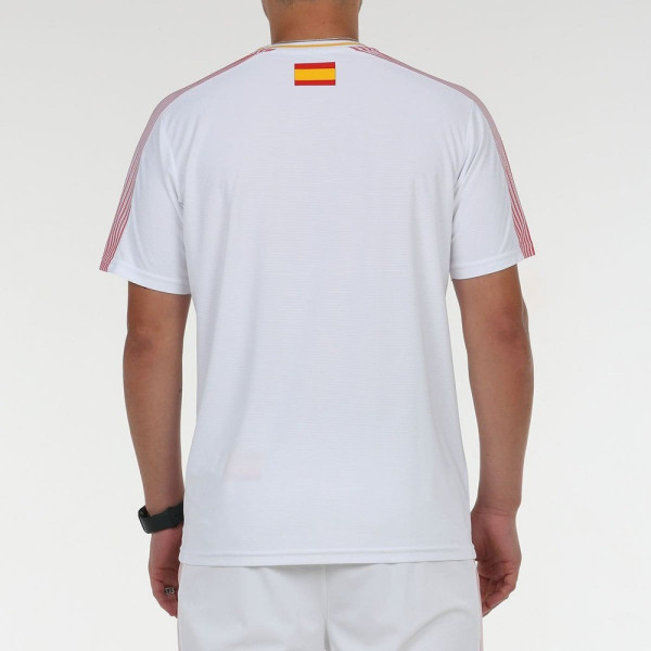 Camiseta Bullpadel Exudo Selección Española Padel Blanca