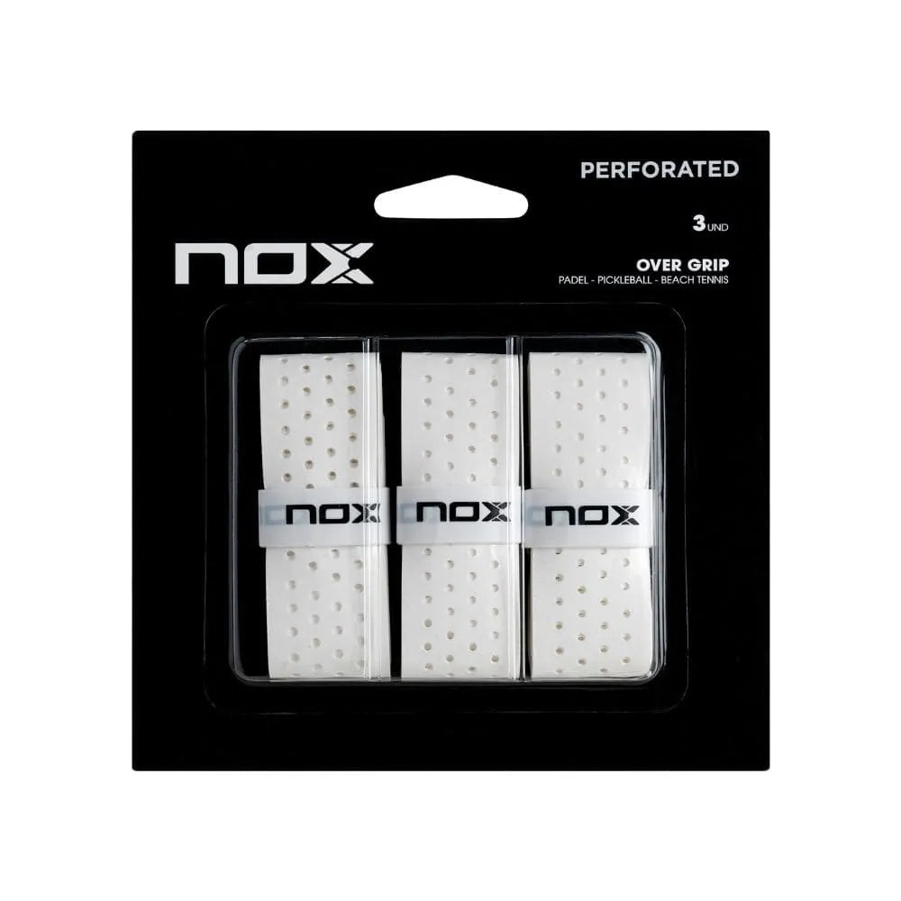 Pack 3 Overgrips Nox Blanco Perforados