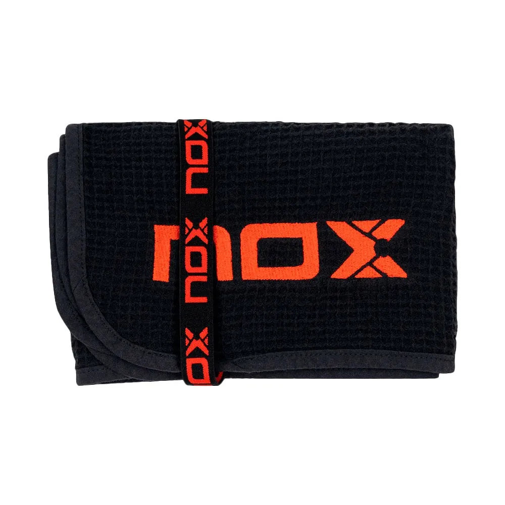 Toalla Nox Algodón Negra/Roja 50x90cm