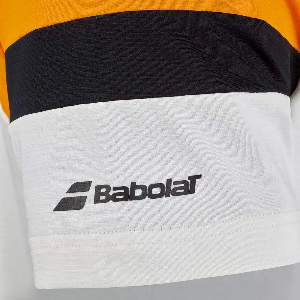 Camiseta Crew Neck Crema/Naranja 26 FW 5