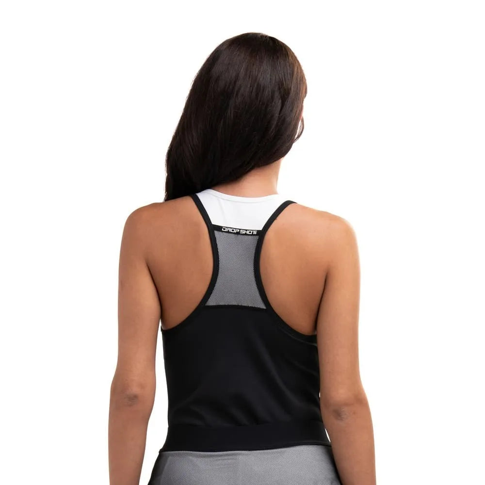 Camiseta Drop Shot Romina Bca-Negra 2