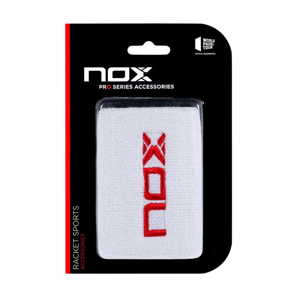 Muñequera Nox Blanca-Rojo