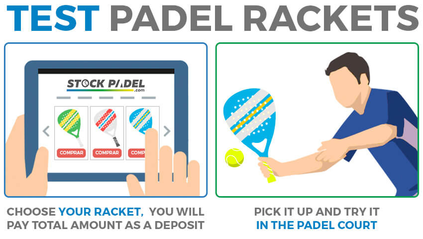 Test padel rackets